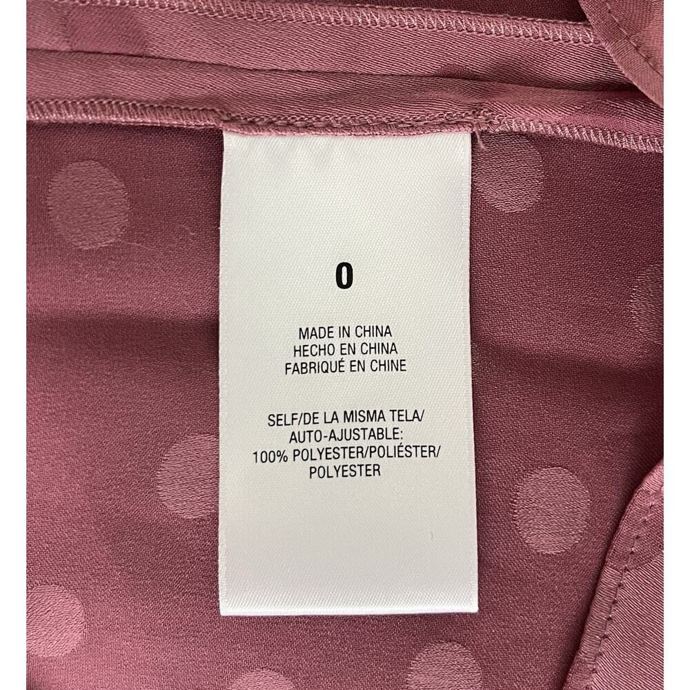 Favorite Daughter Singles Table Dress Mauve Polka Dot One Shoulder Size 0 NWT - Picture 11 of 11